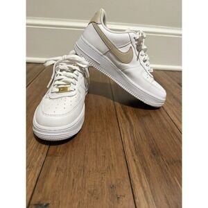 Size 8.5 - Nike Air Force 1 '07 Essential White Rattan Women's Sneakers